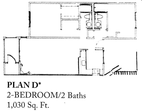 D - 2 Bedroom 2 Bath - Laurel Creek