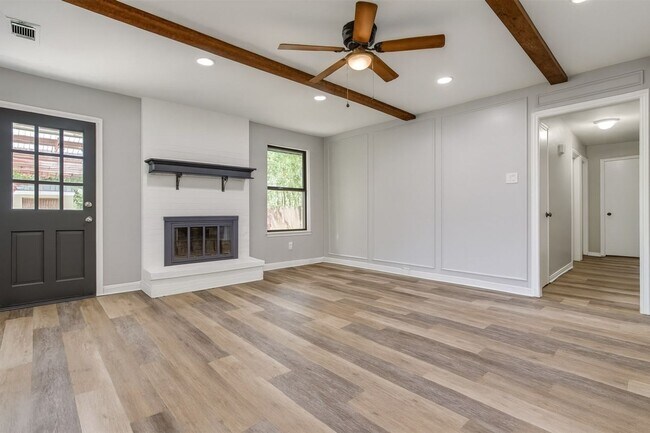 Building Photo - Shaded Wylie Charmer with Fireplace & Covered Patio Comfortable 3-Bed Living