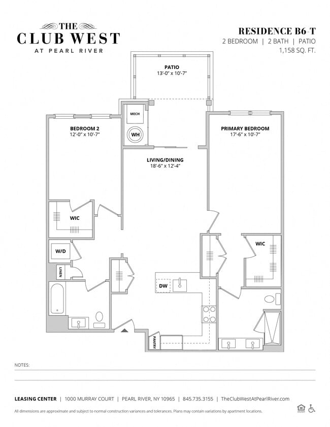 Floorplan - The Club West at Pearl River