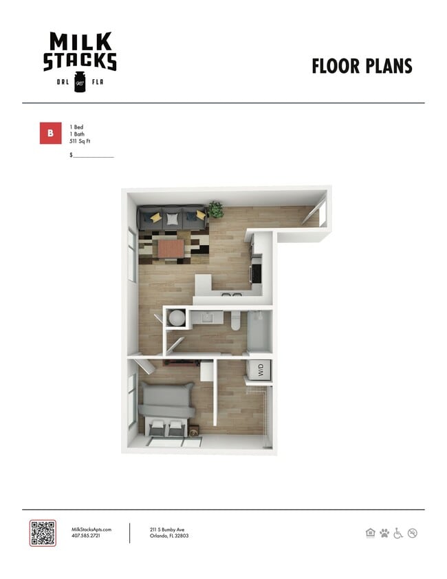 Floorplan - The Milk Stacks: Boutique Luxury Living in Downtown Orlando's Milk District
