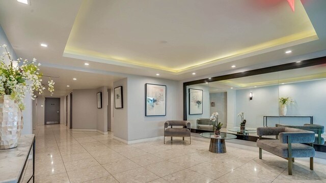 Modern front lobby - 8530 Holloway Dr