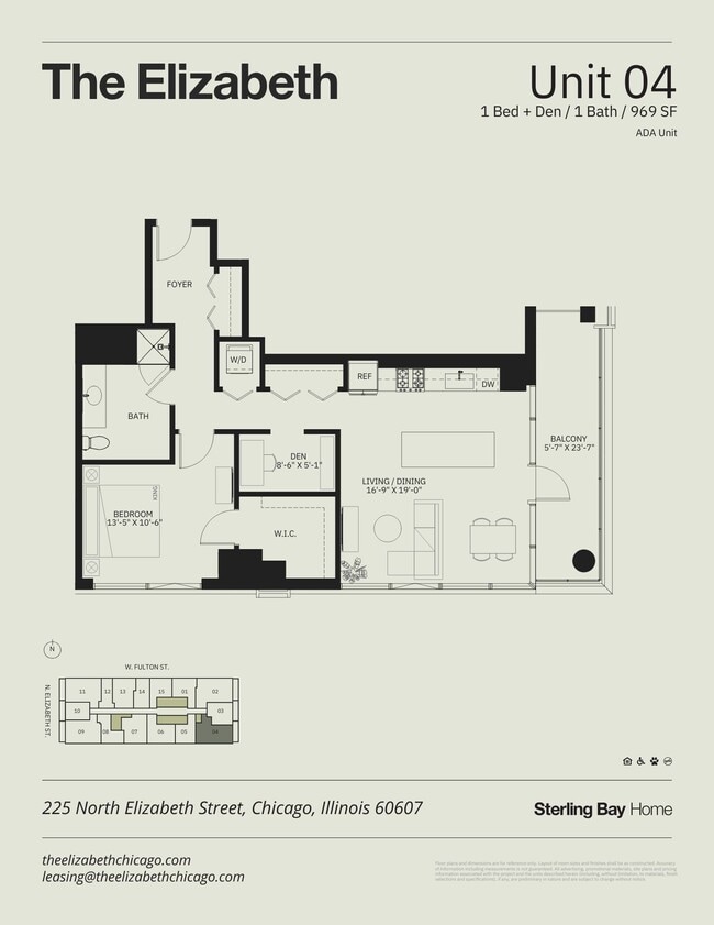 Floorplan - The Elizabeth Chicago