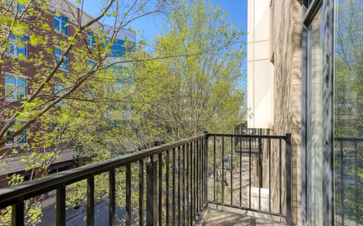 balcony off 1st floor of unit, on Preston St. - 400 E Main St