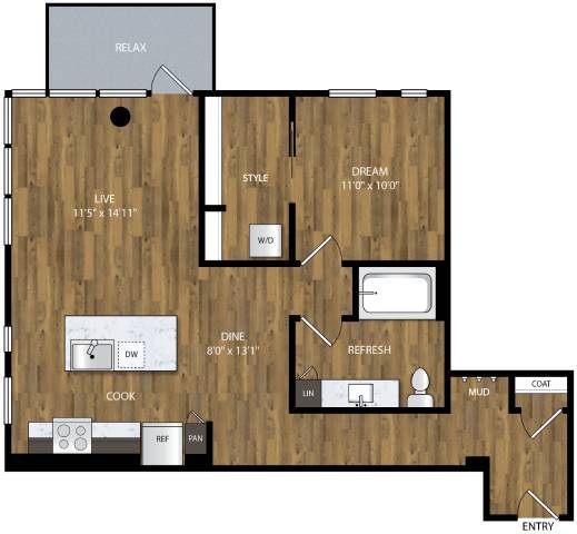 Floorplan - Willamette Tower