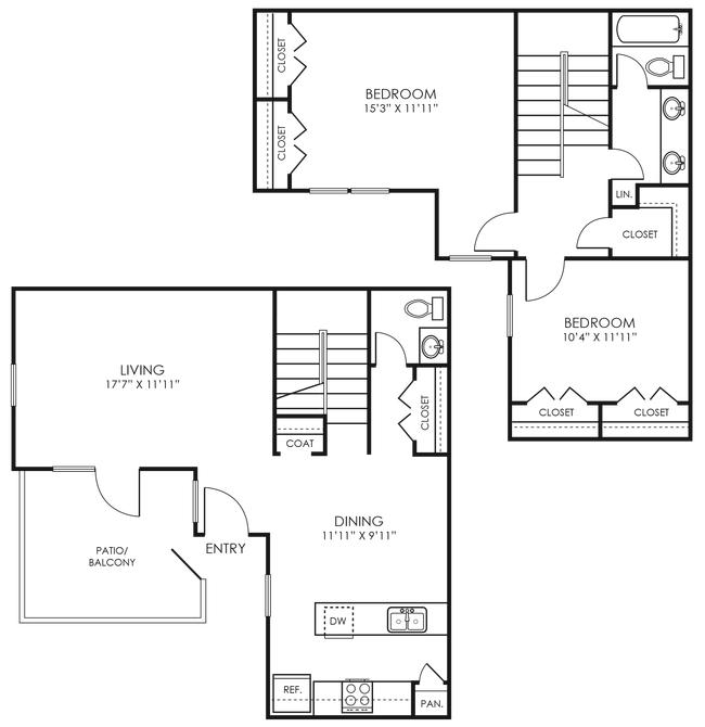 Floorplan - Monticello Apartments