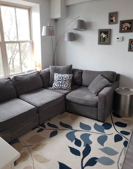 Living Room- Large Windows - 1451 Park Rd NW