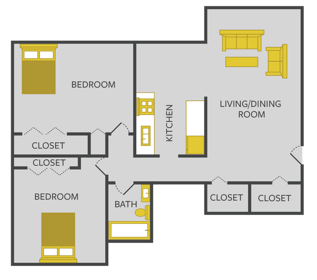 Floorplan - West Broadway Apartments