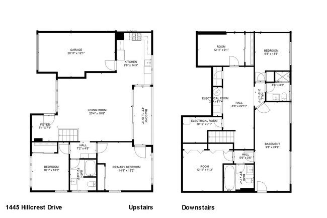 Floor plan - 1445 Hillcrest Dr