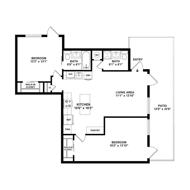 Floorplan - Standiford Court Apartments