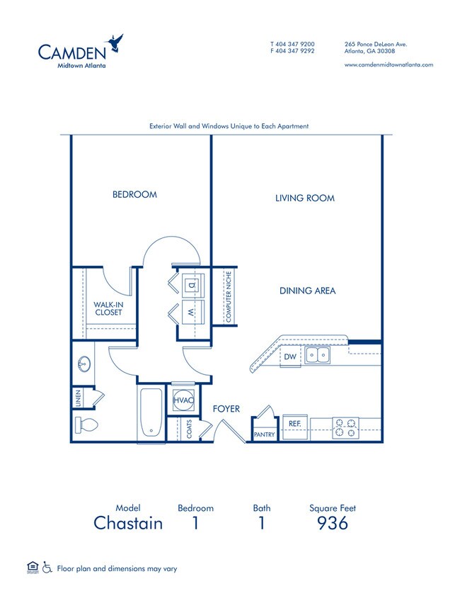 Floorplan - Camden Midtown Atlanta