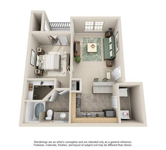 Floorplan - The Landing at Mansfield Apartments