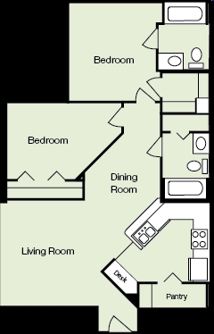 2BR/2BA - Matthew Ridge Apartments