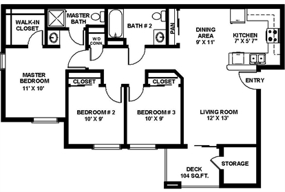 3BR/2BR - Valley Oaks