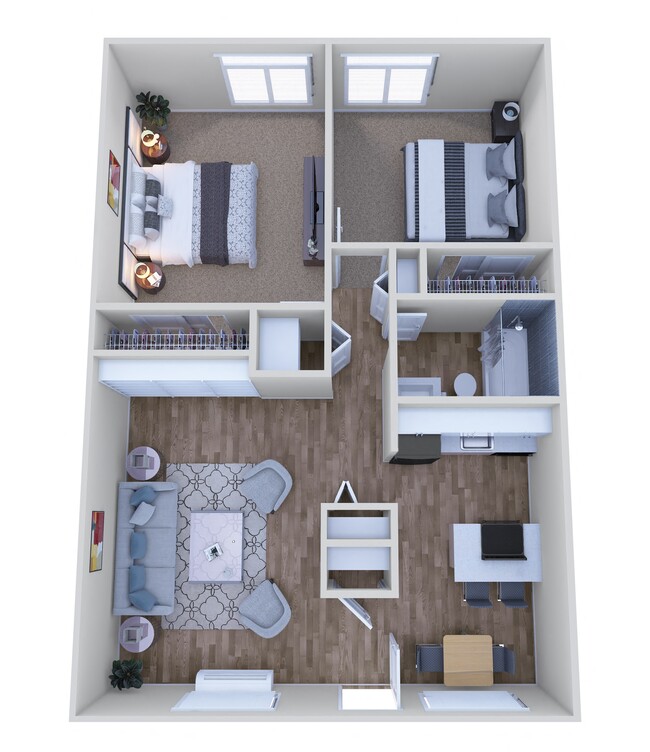 Floorplan - The Wesley Apartments