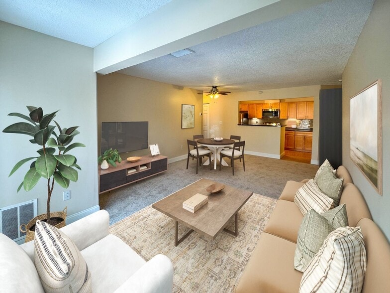 The Hancock - Living and Dining - Katahdin Woods