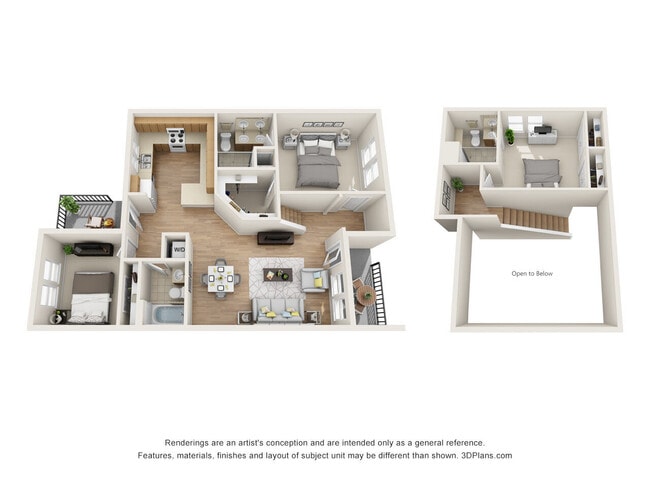 Floorplan - Cadia Myrtle Landing - Townhomes for Rent