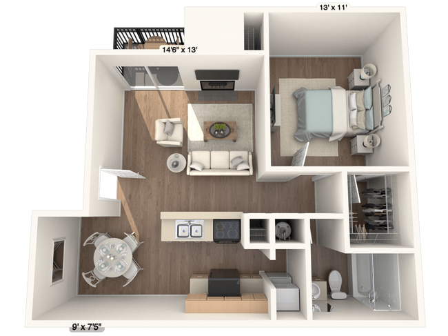 Floorplan - The Sage at 1955