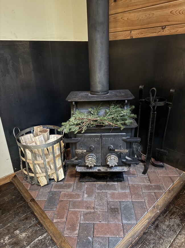 Wood fireplace - 44602 SE Edgewick Rd