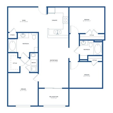3x2 Floor Plan - Independence Park