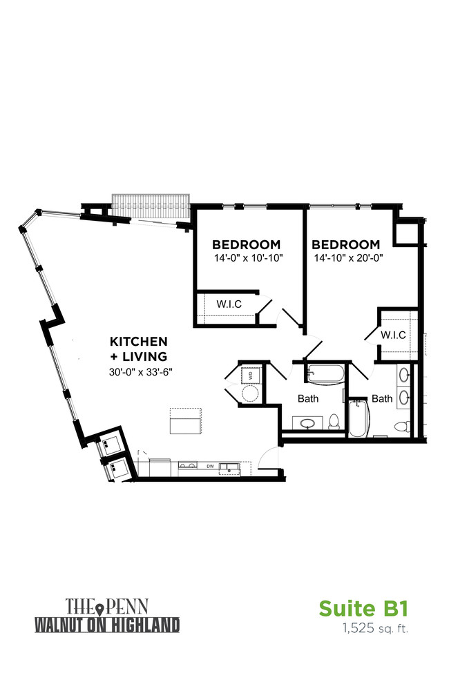 Floorplan - The Penn at Walnut on Highland