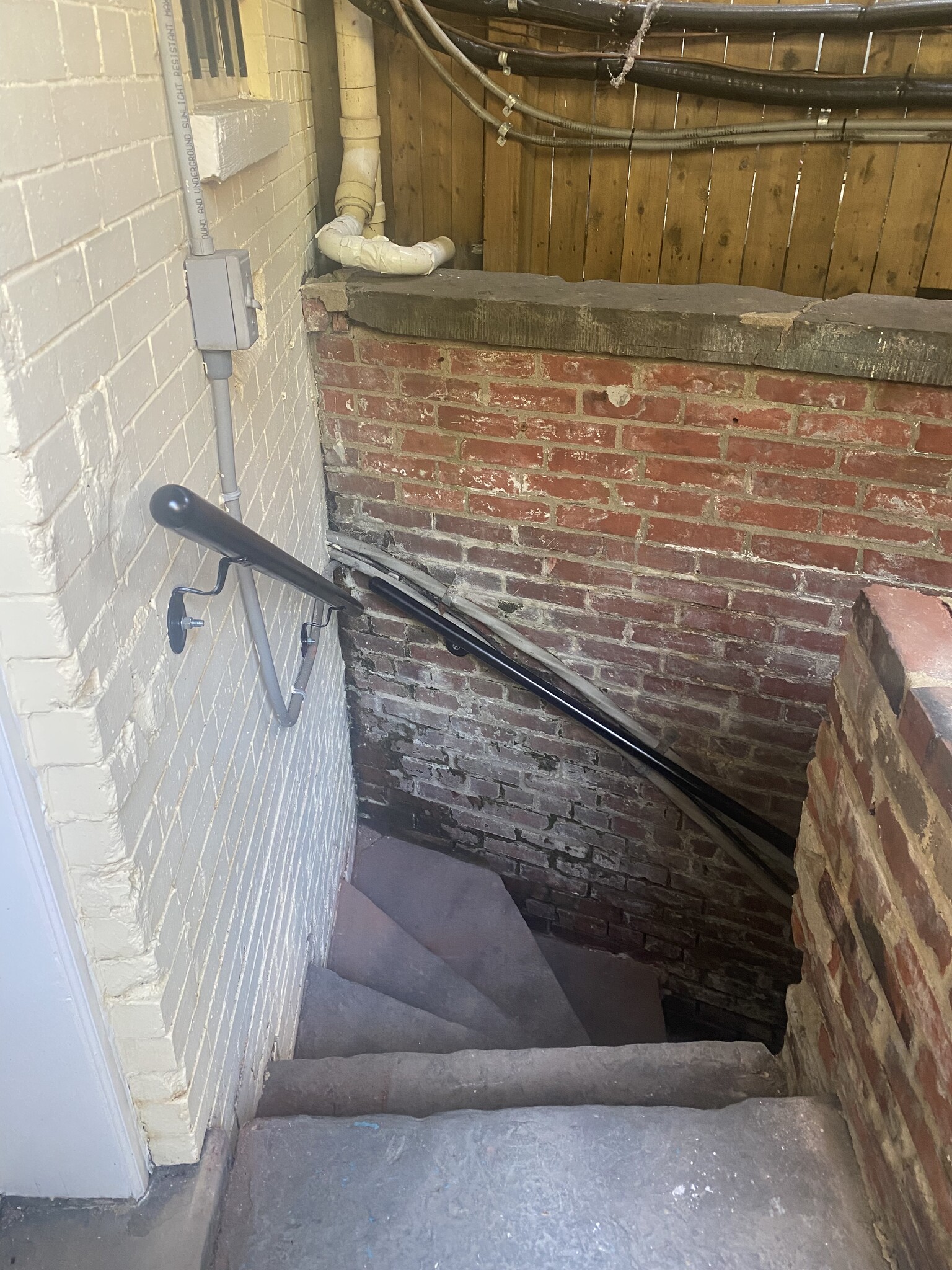 Rear stairs to storage cellar - 39 New York Ave NW