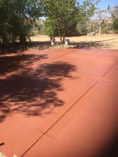 Terra-cotta patio among four pepper tree - 10160 Escondido Canyon Rd