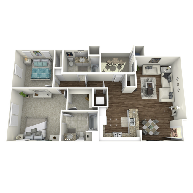 Floorplan - Paseos At Magnolia Luxury Apartments Homes