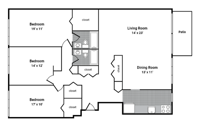 3 Bedroom | 2 Bathroom - The Tedwyn