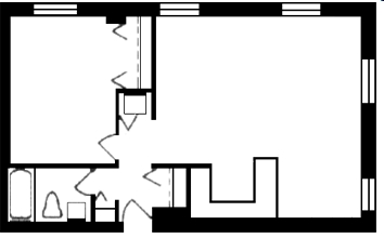 1BR/1BA - Drake Plaza Apartments