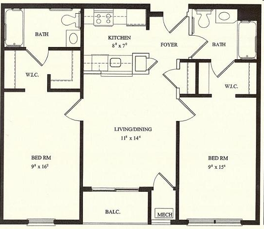 2BR/2BA - Wingler House