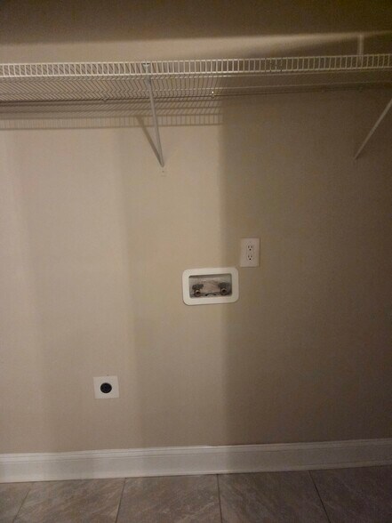 Laundry Closet in Half Bath - 500 Hillshade Ct