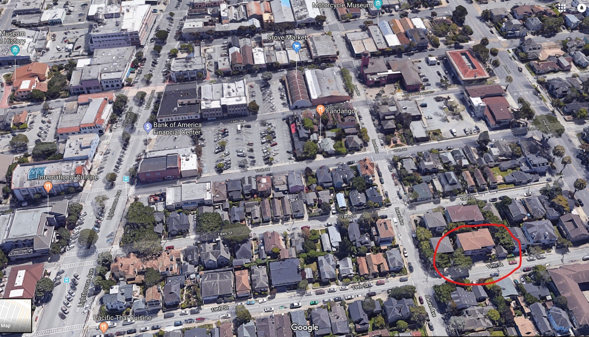 Aerial View - 305 19th St