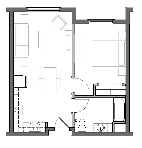 1 Bedroom Type 1.0 - Altura Apartments