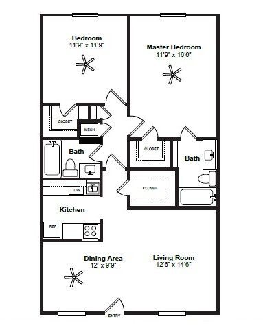 Floorplan - Allen House Apartments