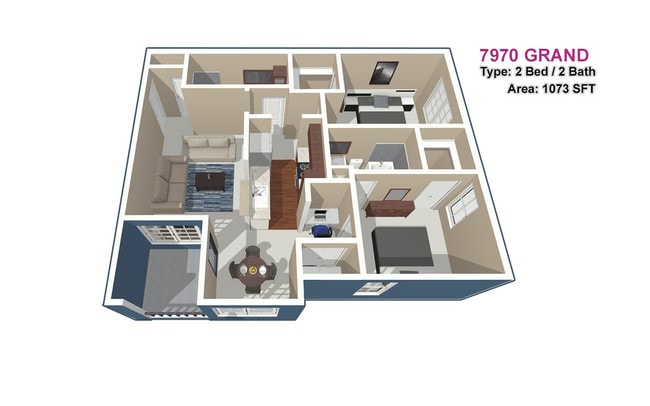 2 BED / 2 BATH - 7970 Grand