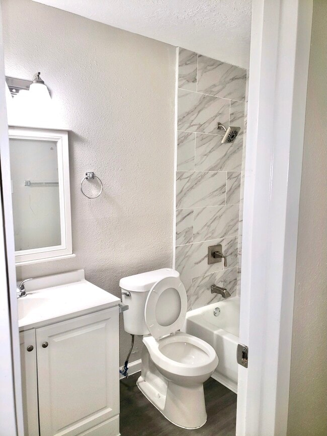 Primary bathroom, connected to bedroom. Everything is brand new - 10015 Valley Lake Dr