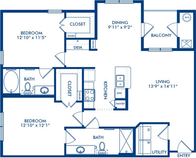 Floorplan - Camden Flatirons