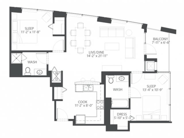 Floorplan - AMLI 900