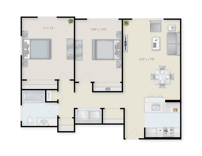 Floorplan - Ninth Square Apartments