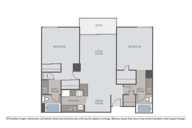 2 Bed 2 Bath (C) - Haver Hill