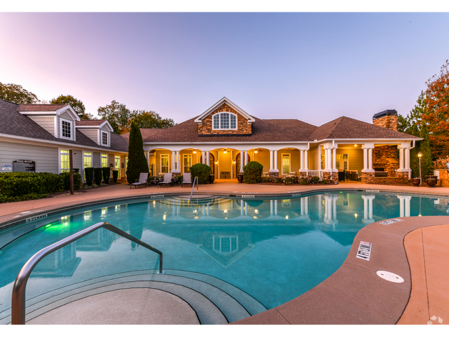 Resort-Style Pool at Dusk