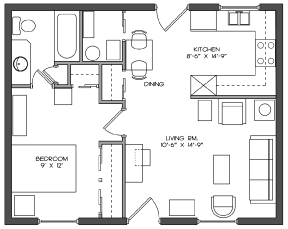 1BR/1BA - Horizon Homes (55+ Community)