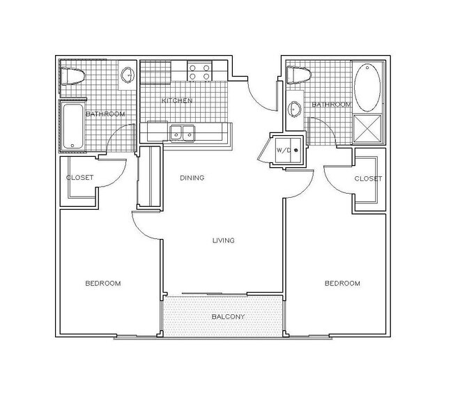 Capri 2x2 floor plan PR SM Capri LLC - PR SM Capri LLC