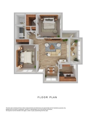 2 Bedroom 1 Bath - Madison West