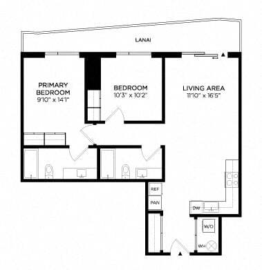 Floorplan - Lilia Waikiki