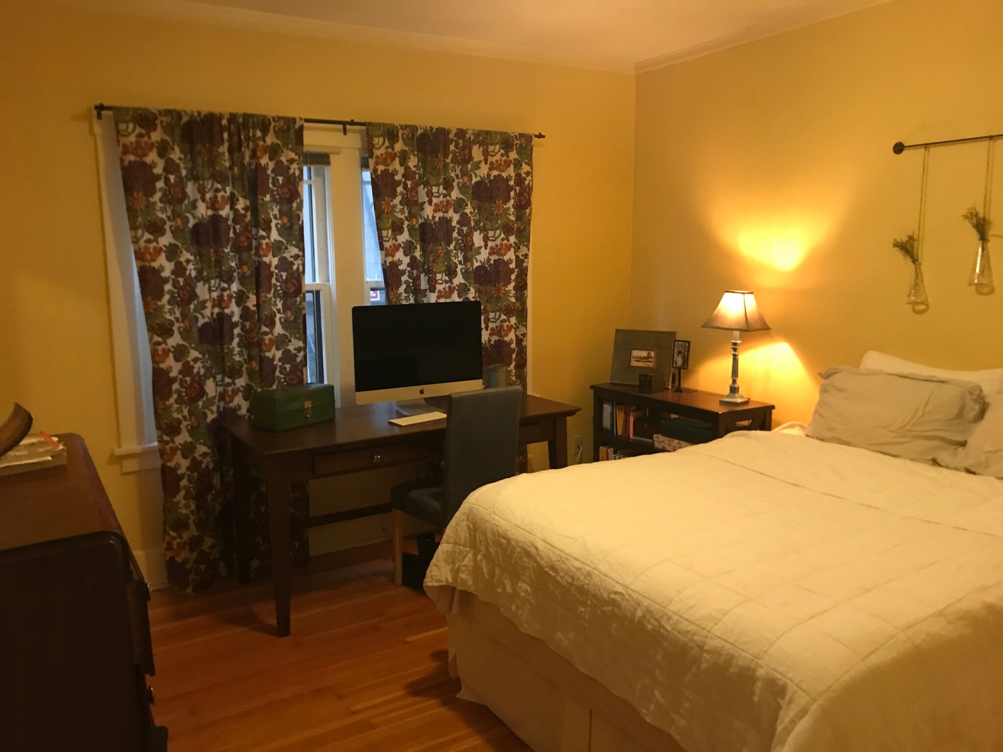 Bedroom 2: Full closet and wood floors. - 1827 NE 11th Ave