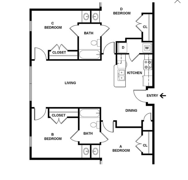 Floorplan - Element Apartments at Highland