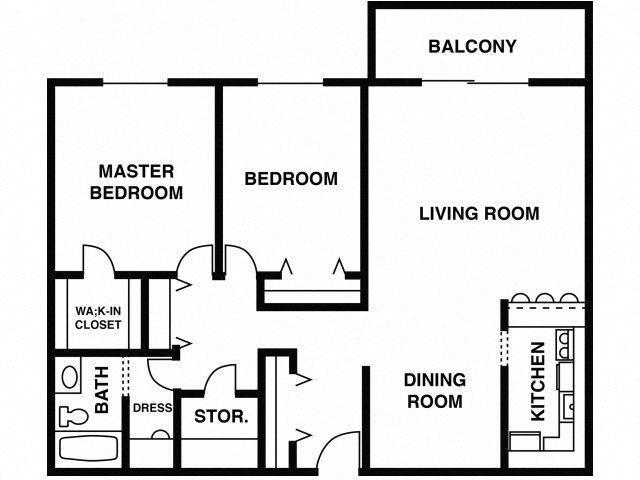 Floorplan - Gold Crest Apartments