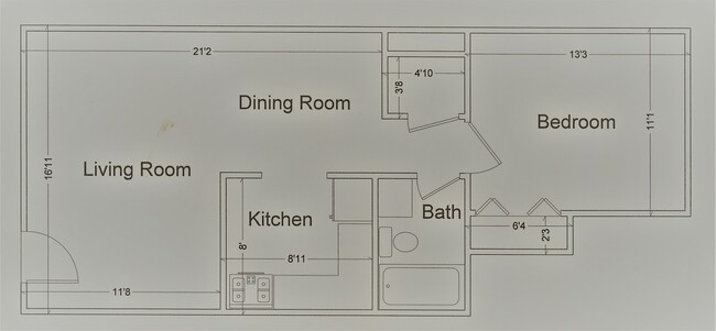 1 Bedroom corner - Commonwealth Terrace Apartments