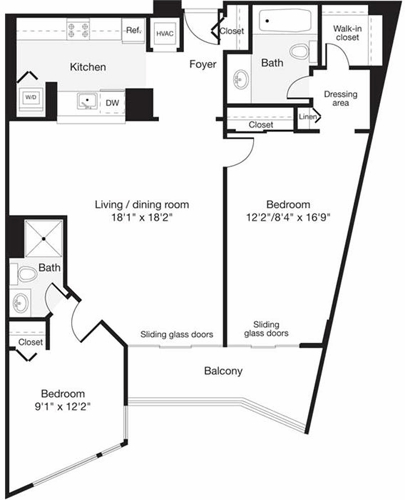 Floorplan - 2501 Porter